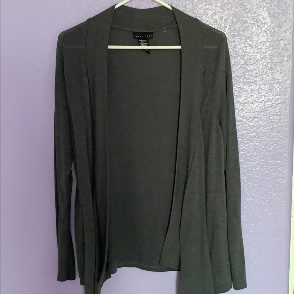 Gray cardigan